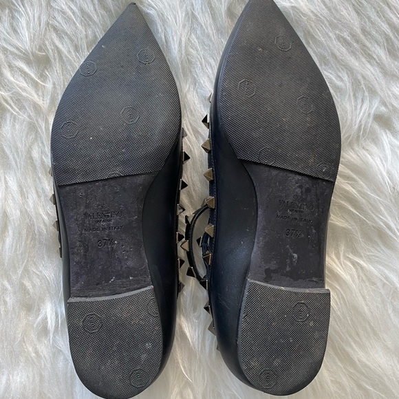 Valentino Noir Rockstud Cage Ballet Flats - Picture 3 of 9